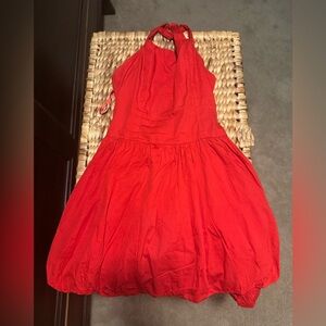 Red Halter Neck Dress